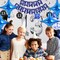 18inch Star Shape Foil Mylar Balloon,30 pcs Blue Four Angle Star Balloons for Birthday Party,Wedding,Valentine's Day, engagement party,Christmas,Baby Shower Backdrops Decorations